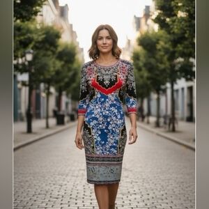 Alice+Olivia Luxury Palace Daffodil Sheath Dress (NWT!)